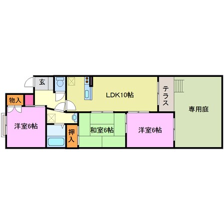 香珠マンションの物件間取画像